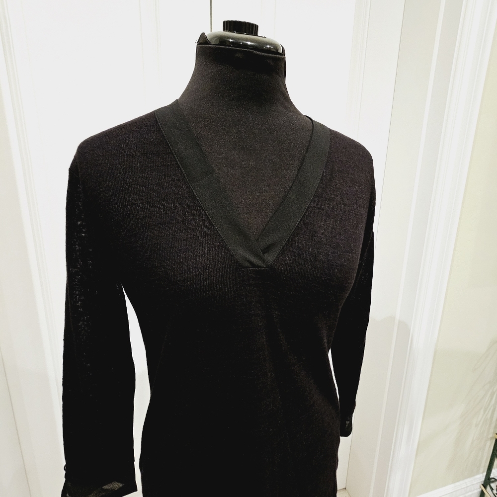 Sanctuary Black lightweight women's knit sweater XS